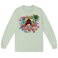 Matcha hot mom summer with messy bun Long Sleeve Tee - texasbilliewilder