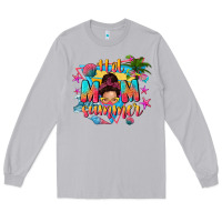 Moon Dust hot mom summer with messy bun Long Sleeve Tee - texasbilliewilder