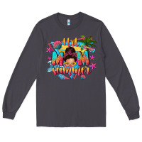Smoke hot mom summer with messy bun Long Sleeve Tee - texasbilliewilder