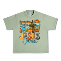 Oil Green Pumpkin spice and Jesus Christ Urban Heavy Tee - RanaPortraitStore