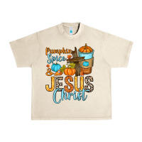 Sandshell Pumpkin spice and Jesus Christ Urban Heavy Tee - RanaPortraitStore