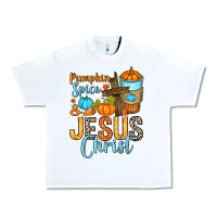 White Pumpkin spice and Jesus Christ Urban Heavy Tee - RanaPortraitStore