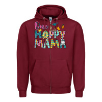 Burgundy One Hoppy Mama Zipper Hoodie - Neo Western