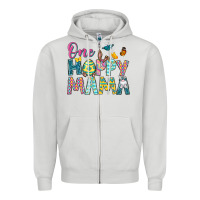 Dove Grey One Hoppy Mama Zipper Hoodie - Neo Western