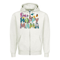 Oatmeal Heather One Hoppy Mama Zipper Hoodie - Neo Western