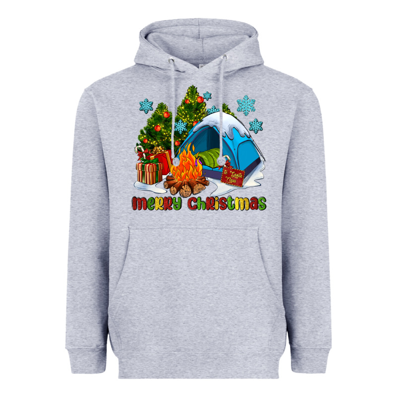 Merry Christmas Camp Heavyweight Hoodie by AdoDesignShop | Teevron