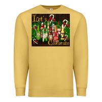 Antique Gold Christmas cocktail Premium Sweatshirt - AdoDesignShop