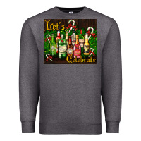 Charcoal Heather Christmas cocktail Premium Sweatshirt - AdoDesignShop