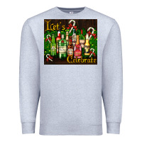 Heather Grey Christmas cocktail Premium Sweatshirt - AdoDesignShop