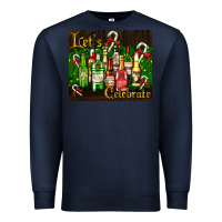 Navy Christmas cocktail Premium Sweatshirt - AdoDesignShop