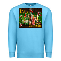 Ocean Blue Christmas cocktail Premium Sweatshirt - AdoDesignShop