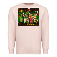 Pale Pink Christmas cocktail Premium Sweatshirt - AdoDesignShop