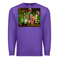 Purple Christmas cocktail Premium Sweatshirt - AdoDesignShop