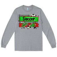 Heather Grey soccer brother Long Sleeve Tee - Zillion Design Studio