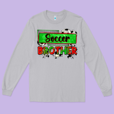 Soccer Brother Long Sleeve Tee Designed By Zillion Design Studio