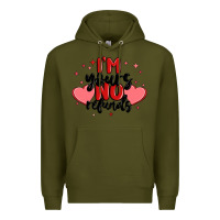 Army Green i'm yours no refunds Premium Hoodie - MaliasSmallBusiness