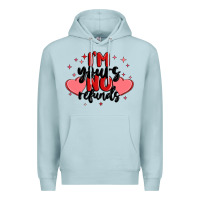 Blue Mist i'm yours no refunds Premium Hoodie - MaliasSmallBusiness