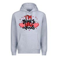 Heather Grey i'm yours no refunds Premium Hoodie - MaliasSmallBusiness