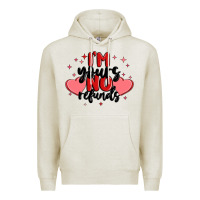 Oatmeal Heather i'm yours no refunds Premium Hoodie - MaliasSmallBusiness