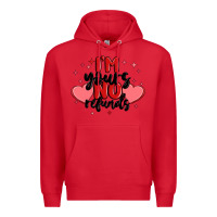 Red i'm yours no refunds Premium Hoodie - MaliasSmallBusiness
