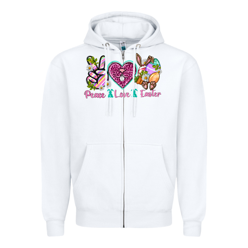 Peace Love Easter Zipper Hoodie by Neo Western | Teevron