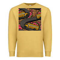 Antique Gold flower leopard school bus seamless pattern Premium Sweatshirt - BundleAndBundleShop