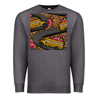 Charcoal Heather flower leopard school bus seamless pattern Premium Sweatshirt - BundleAndBundleShop