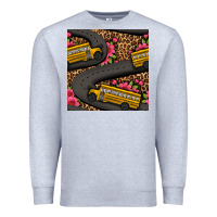 Heather Grey flower leopard school bus seamless pattern Premium Sweatshirt - BundleAndBundleShop