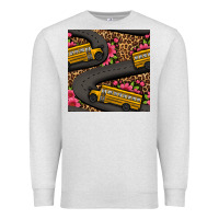 Oatmeal Heather flower leopard school bus seamless pattern Premium Sweatshirt - BundleAndBundleShop