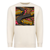 Sandshell flower leopard school bus seamless pattern Premium Sweatshirt - BundleAndBundleShop
