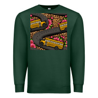 Sports Green flower leopard school bus seamless pattern Premium Sweatshirt - BundleAndBundleShop