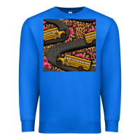 True Royal flower leopard school bus seamless pattern Premium Sweatshirt - BundleAndBundleShop