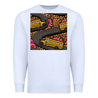 White flower leopard school bus seamless pattern Premium Sweatshirt - BundleAndBundleShop