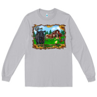 Moon Dust western barnyard black angus cattle longhorn rooster and chicks Long Sleeve Tee - RanaPortraitStore
