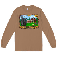 Toasted Coconut western barnyard black angus cattle longhorn rooster and chicks Long Sleeve Tee - RanaPortraitStore