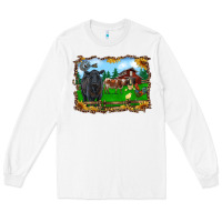 White western barnyard black angus cattle longhorn rooster and chicks Long Sleeve Tee - RanaPortraitStore