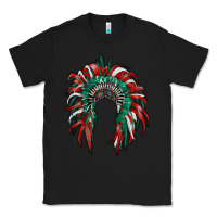 Black mexican flag indian headdress Classic Tee - RanaPortraitStore