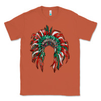 Copper mexican flag indian headdress Classic Tee - RanaPortraitStore