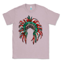 Lilac mexican flag indian headdress Classic Tee - RanaPortraitStore