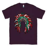 Plum mexican flag indian headdress Classic Tee - RanaPortraitStore