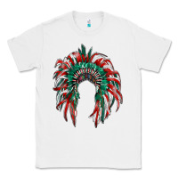 White mexican flag indian headdress Classic Tee - RanaPortraitStore