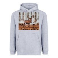 Heather Grey reinder Heavyweight Hoodie - JahusDesignShop