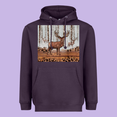 Reinder Heavyweight Hoodie Designed By Jahusdesignshop