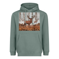 Sage reinder Heavyweight Hoodie - JahusDesignShop
