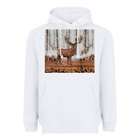 White reinder Heavyweight Hoodie - JahusDesignShop