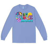 Colony Blue i love summer Long Sleeve Tee - texasbilliewilder