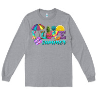 Heather Grey i love summer Long Sleeve Tee - texasbilliewilder