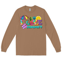 Toasted Coconut i love summer Long Sleeve Tee - texasbilliewilder