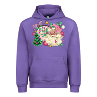 Tulip pink santa and disco ball with christmas tree Urban Hoodie - MaliasSmallBusiness