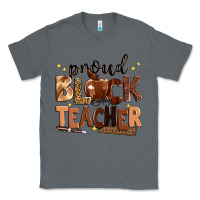 Charcoal Heather proud black teacher Classic Tee - Zillion Design Studio